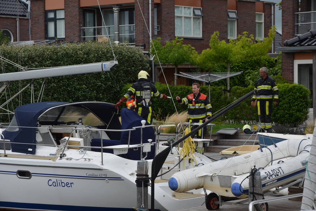 Brandweer ingezet voor verhitte accu op zeiljacht