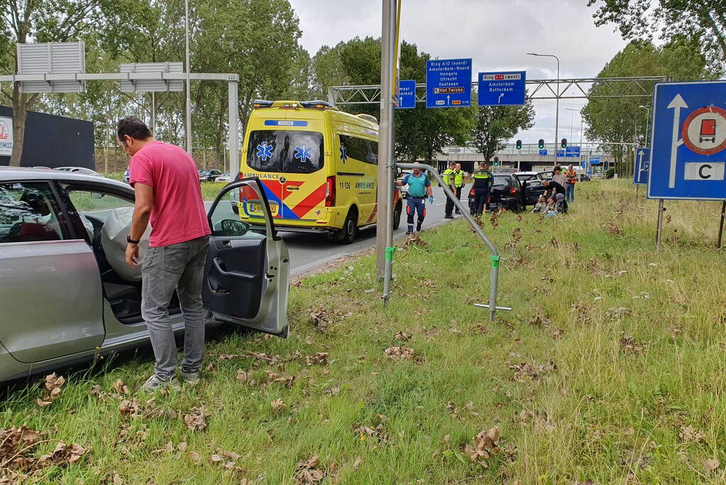 Twee aanrijdingen tegelijkertijd