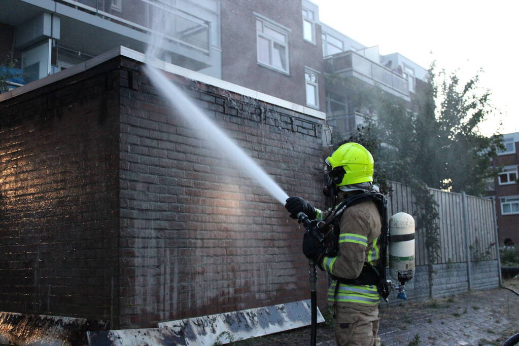 Schuur volledig uitgebrand