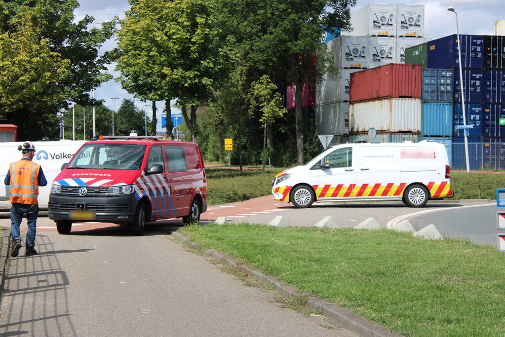 Lekkende ketelwagon op rangeerterrein