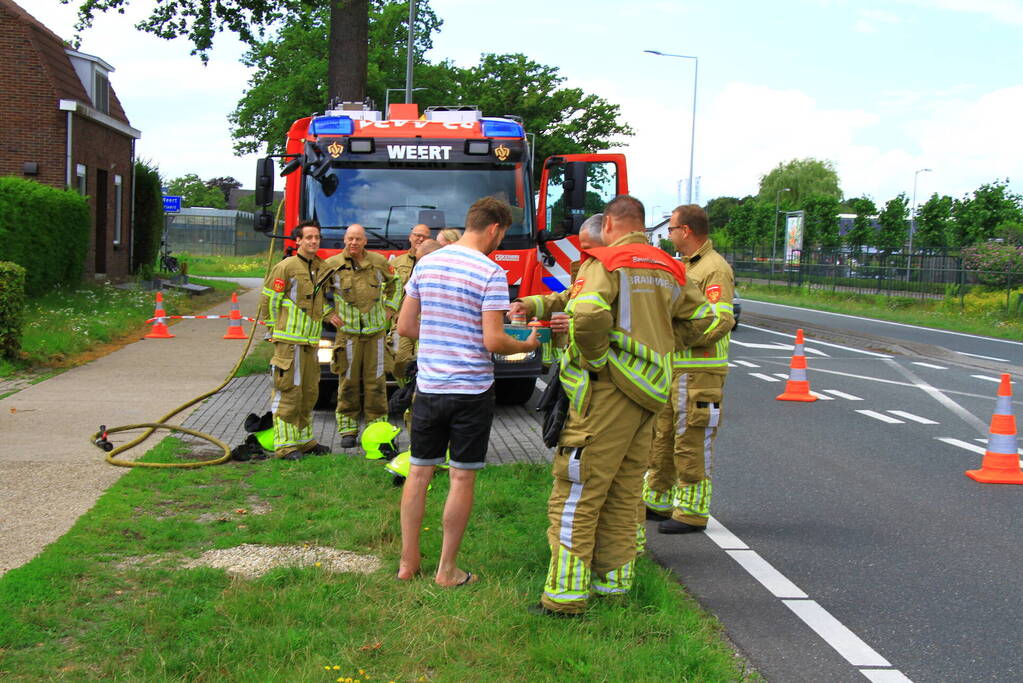 Rook uit elektriciteitskast