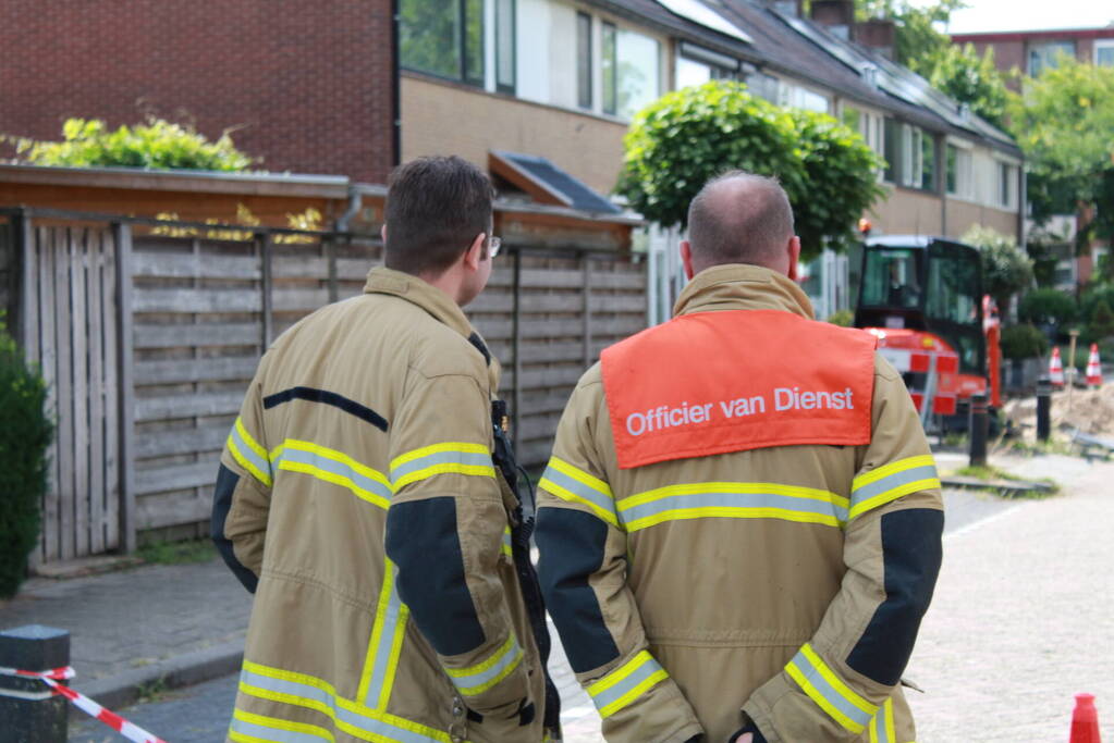 Straat afgesloten vanwege gaslekkage