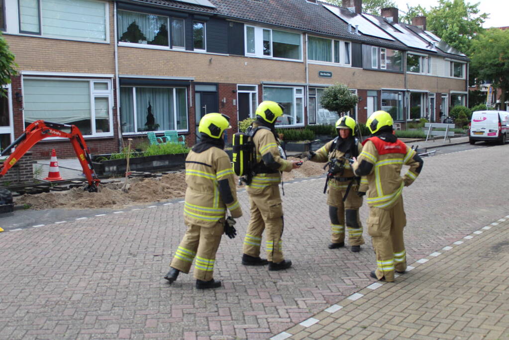 Straat afgesloten vanwege gaslekkage