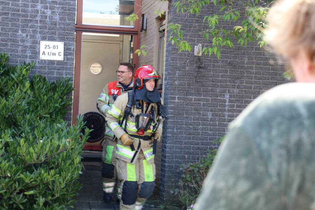 Woning geventileerd na brand