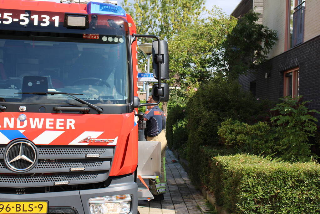 Woning geventileerd na brand