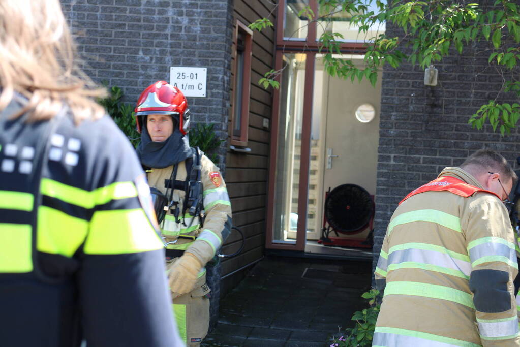 Woning geventileerd na brand