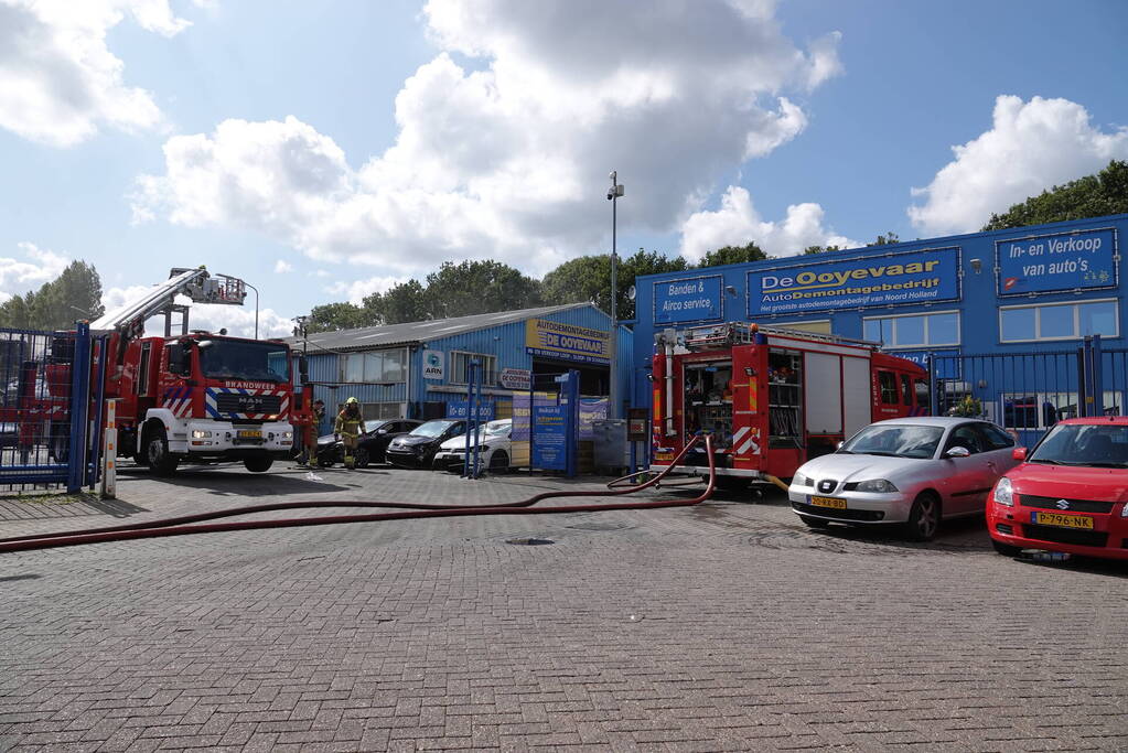 Zes gewonden bij brand in bedrijfspand