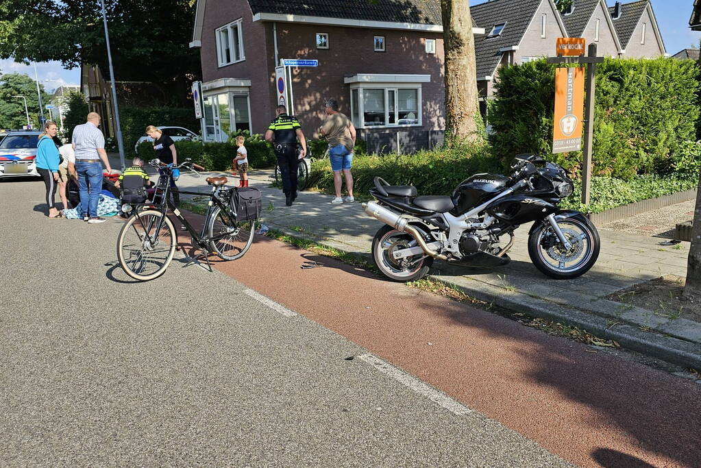 Ernstig ongeval tussen motorrijder en bestuurder van scootmobiel