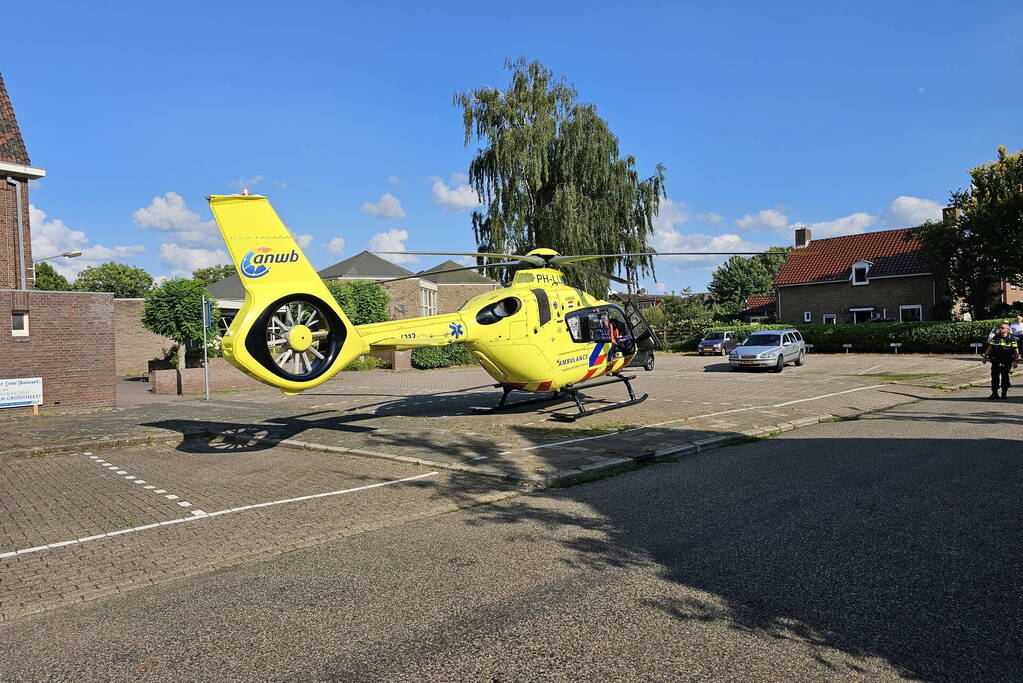 Ernstig ongeval tussen motorrijder en bestuurder van scootmobiel