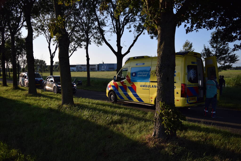 Ongeval met scooterrijder op fietspad