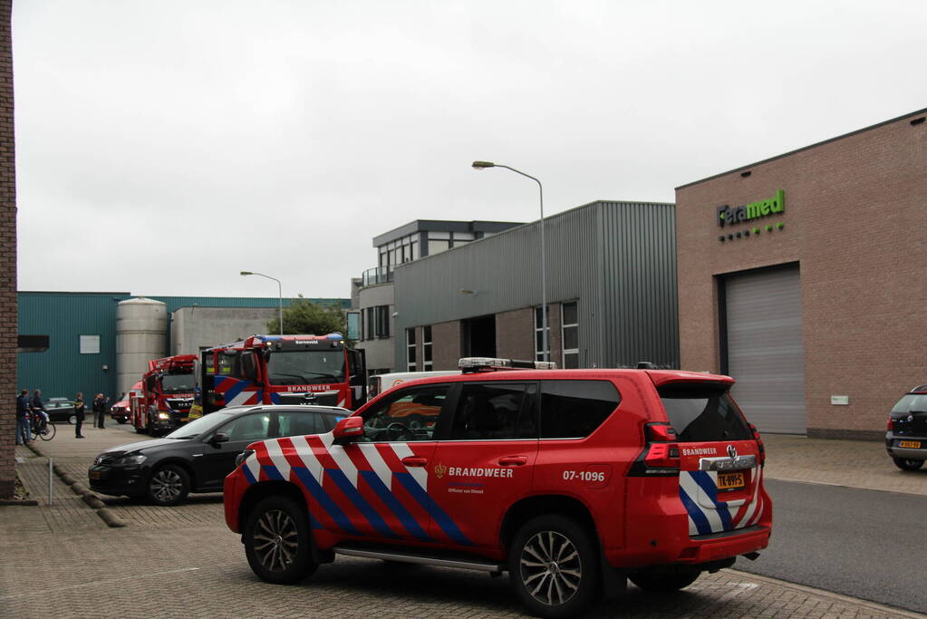 Industriebrand vrij snel onder controle