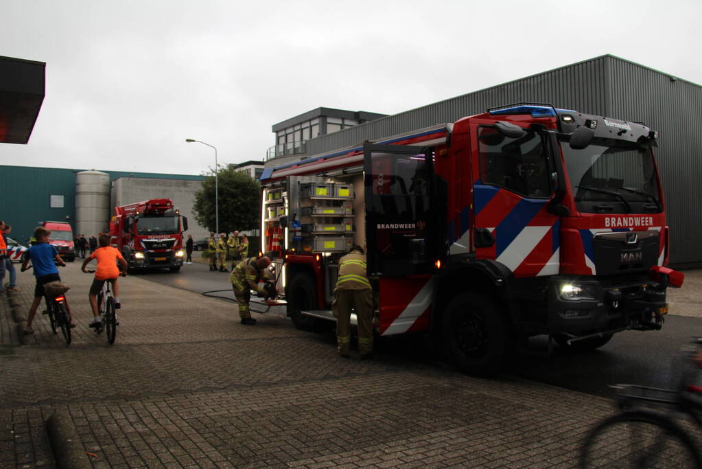 Industriebrand vrij snel onder controle