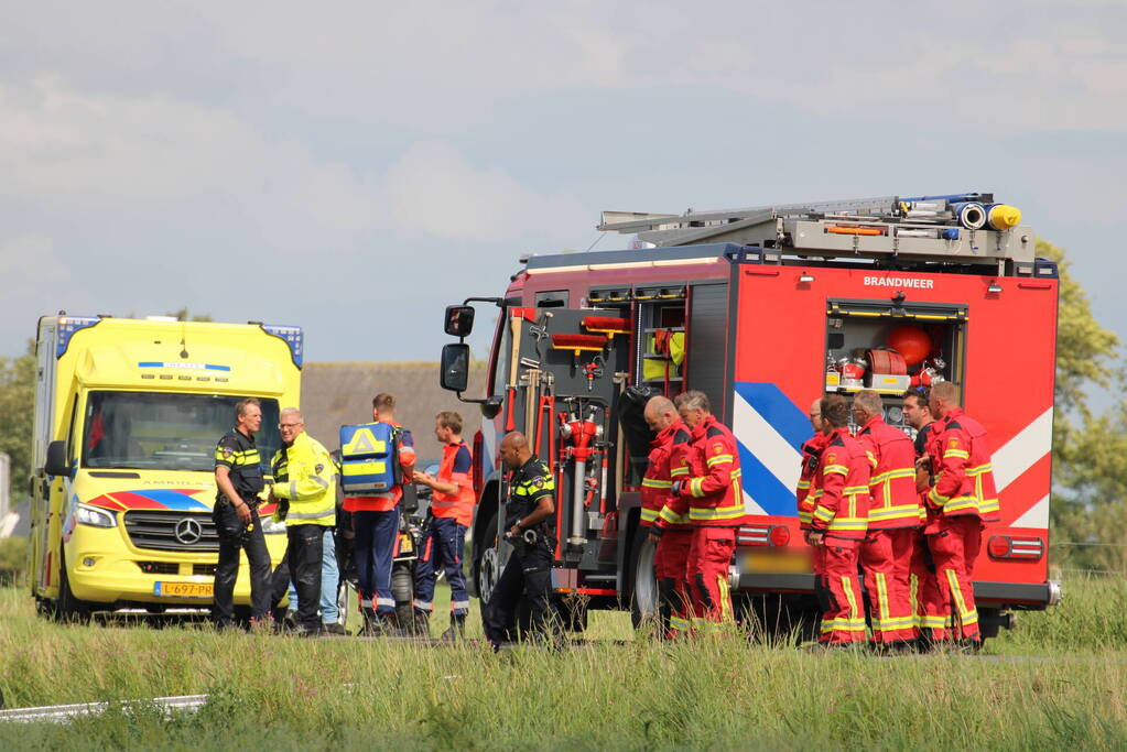 Motorrijder (71) overleden bij eenzijdig ongeval