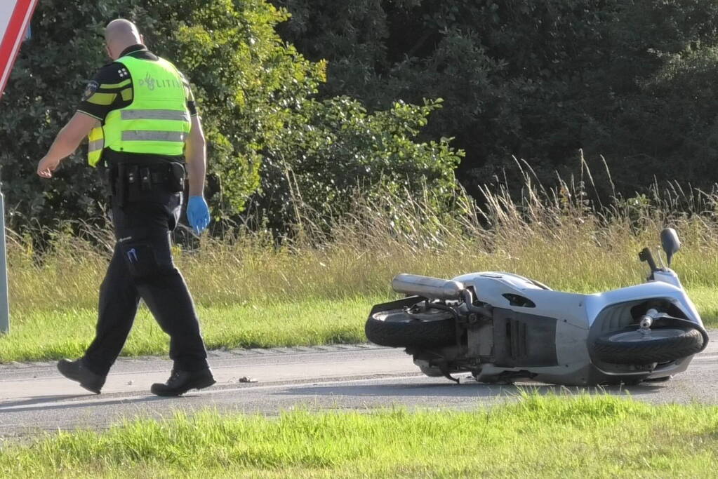 Scooterrijder gewond bij ongeval