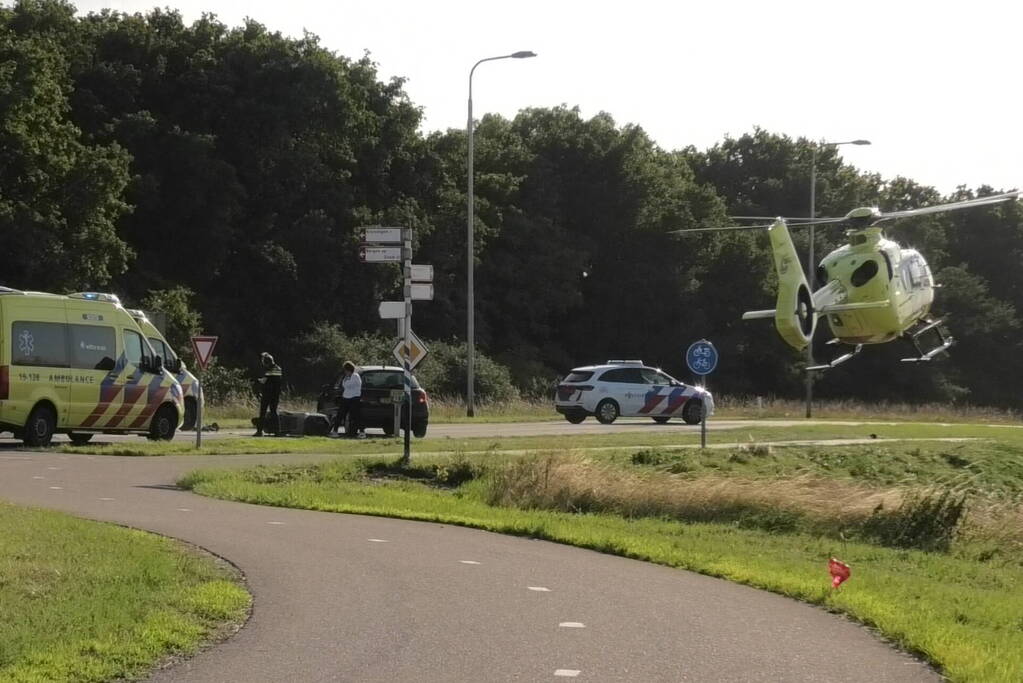 Scooterrijder gewond bij ongeval