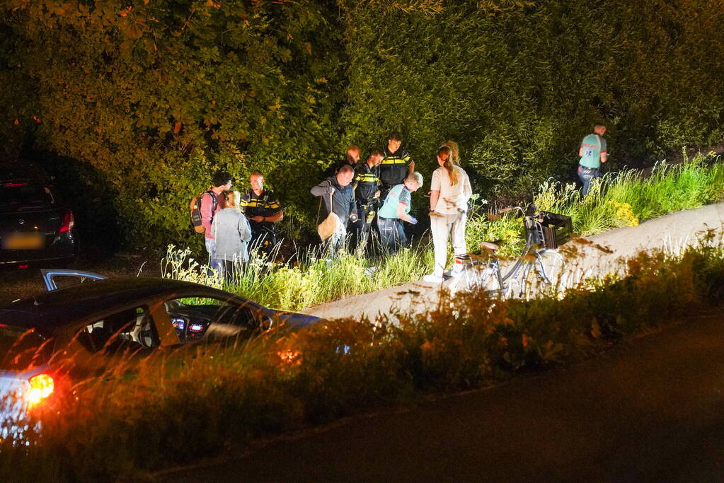 Fietsster raakt gewond na harde val