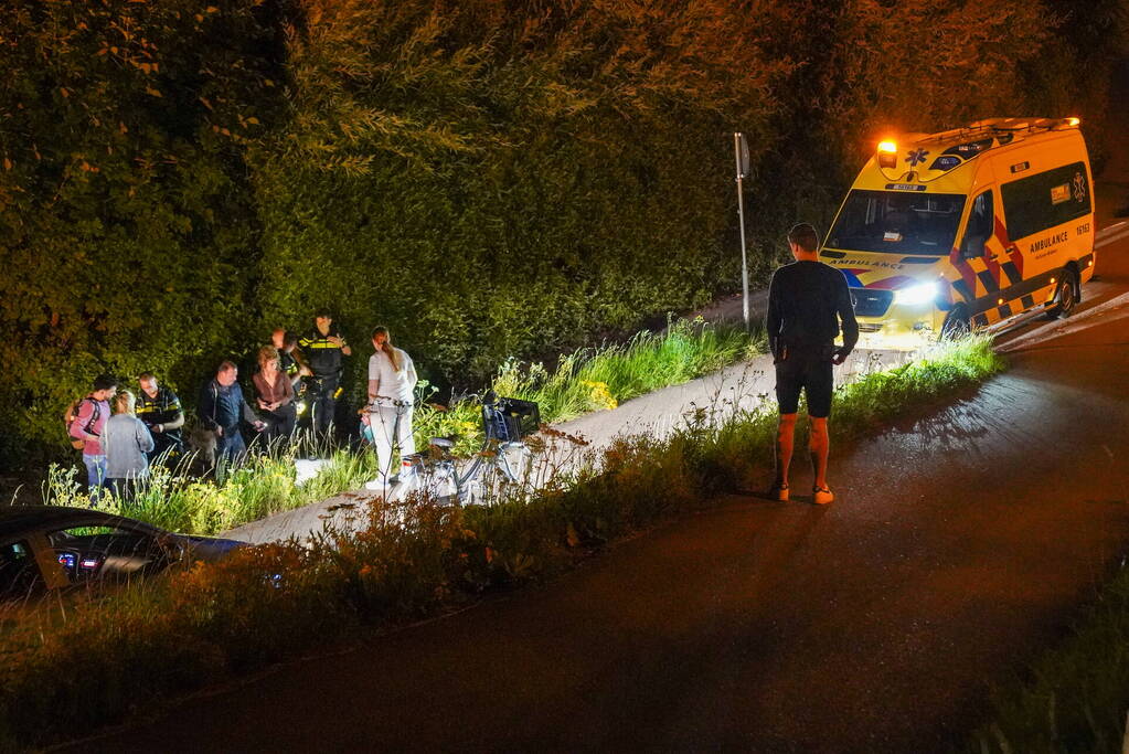 Fietsster raakt gewond na harde val