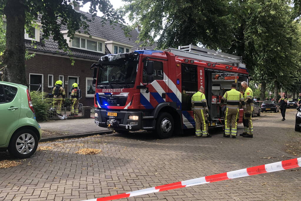 Woning brand snel onder controle