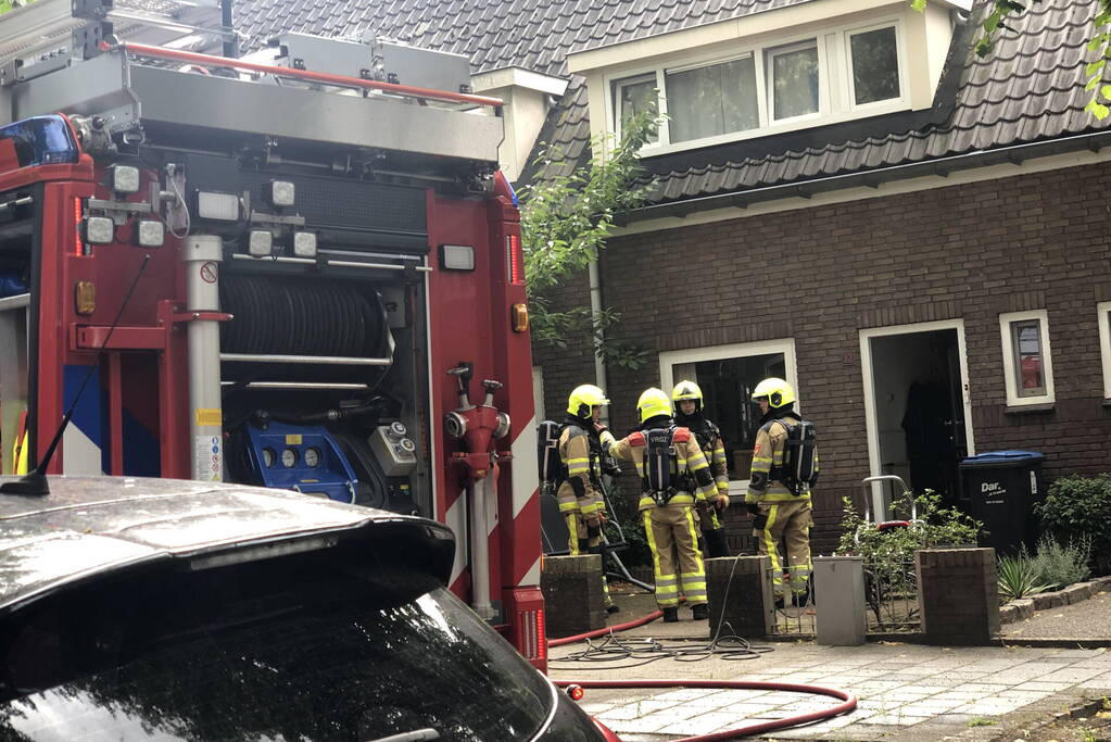 Woning brand snel onder controle