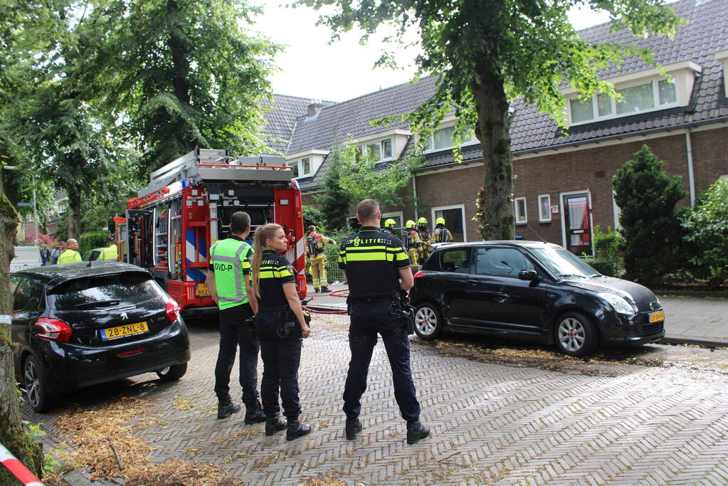 Woning brand snel onder controle