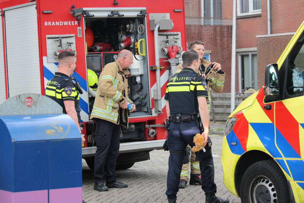 Kind gewond na brand op balkon van woning