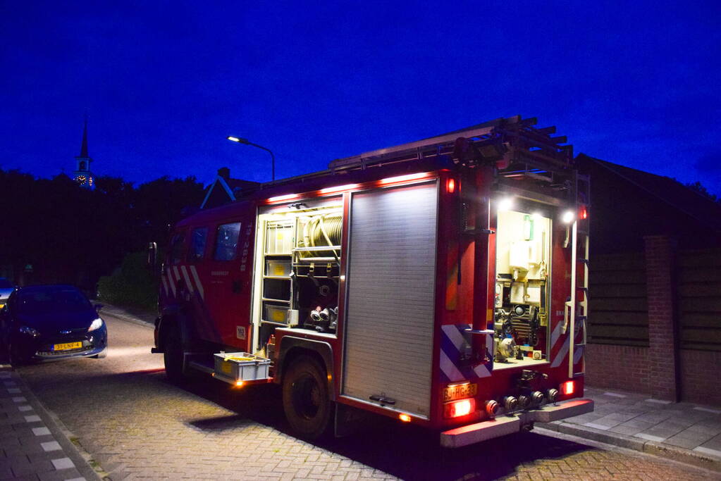 Brandweer ingezet voor kortsluiting in lantaarnpaal