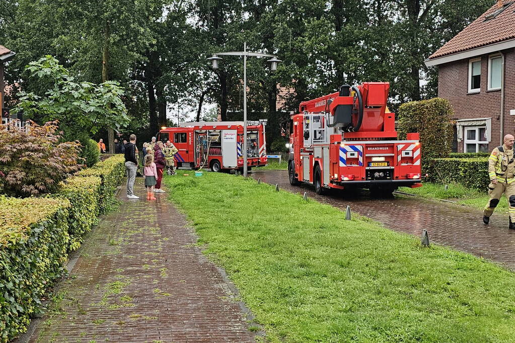 Brand op zolder van woning door accu