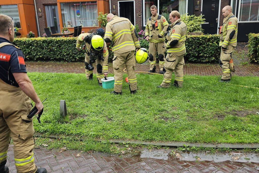 Brand op zolder van woning door accu