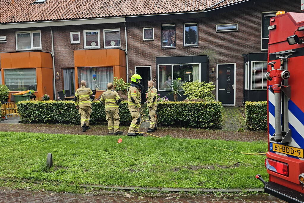 Brand op zolder van woning door accu