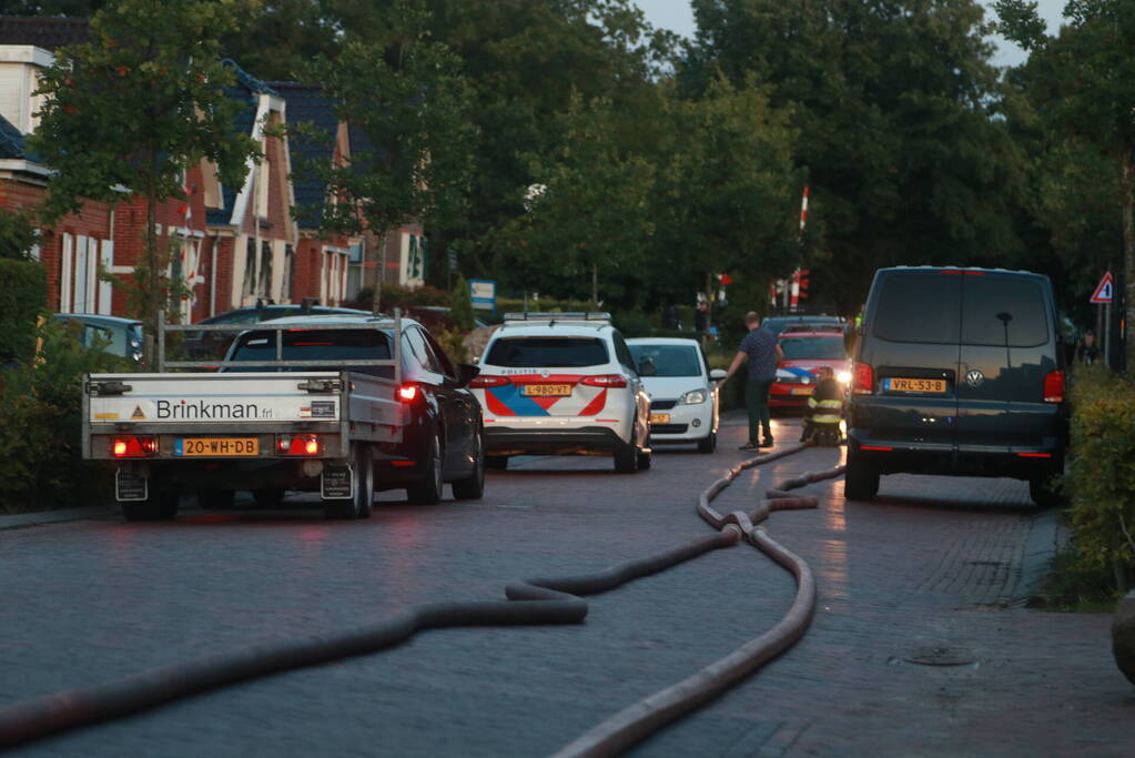 Grote brand in loods