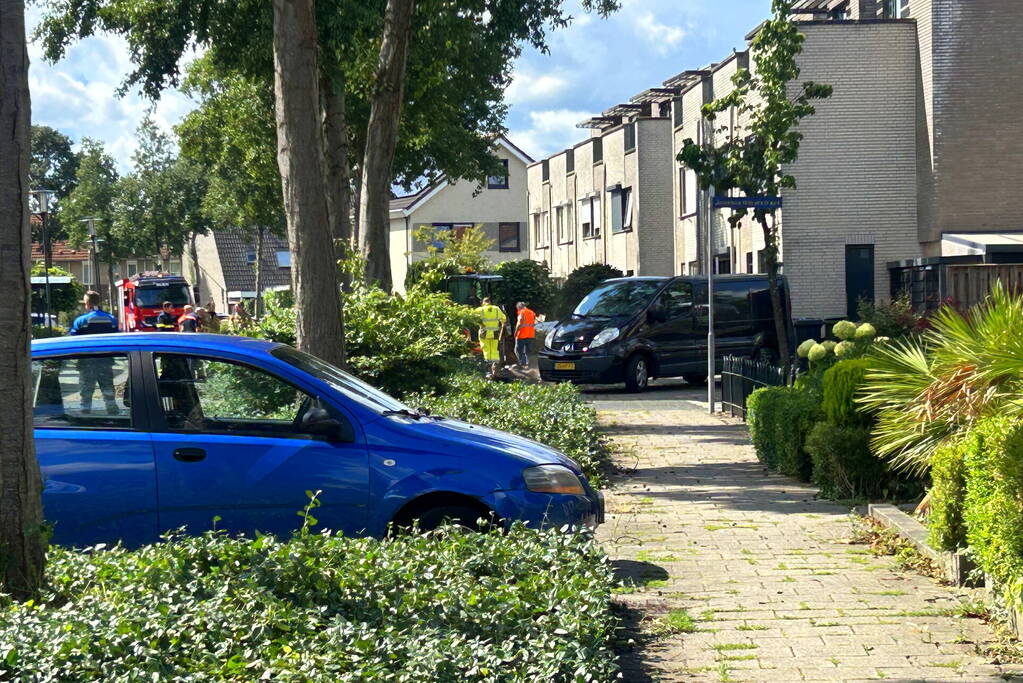 Straat afgezet vanwege gaslekkage