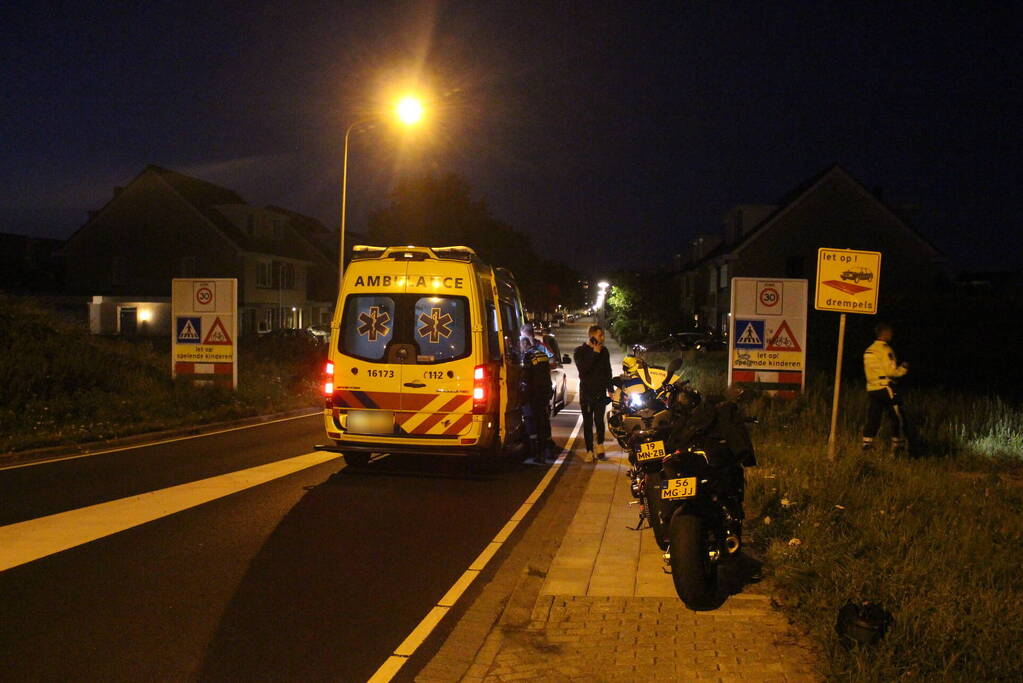 Motorrijder onderuitgegaan bij eenzijdig ongeval