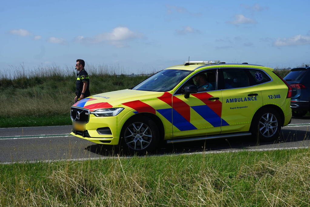 Motorrijder gewond bij botsing met auto