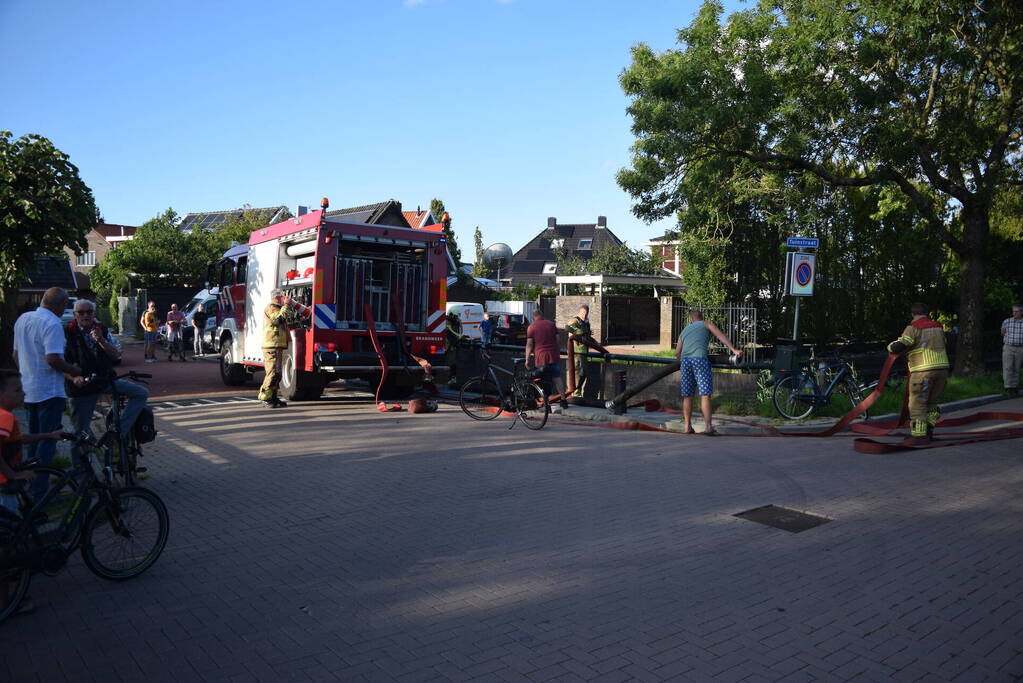 Brand in leegstaand gebouw