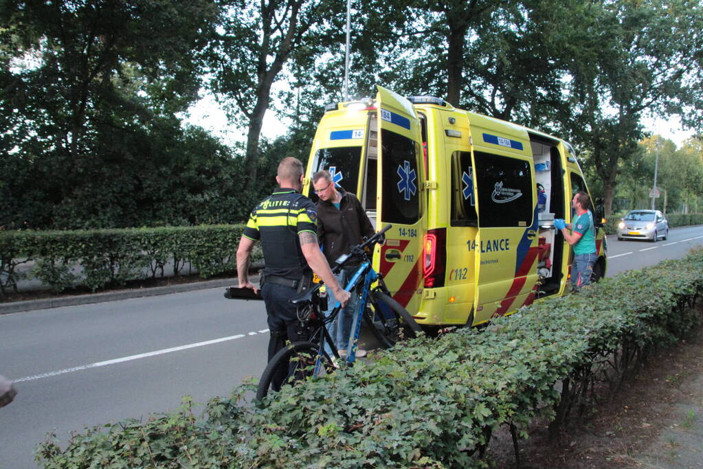 Fietser lelijk ten val na eenzijdig ongeval