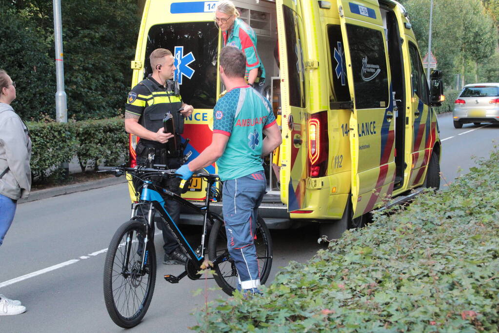 Fietser lelijk ten val na eenzijdig ongeval