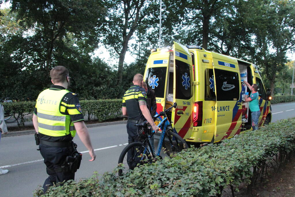 Fietser lelijk ten val na eenzijdig ongeval