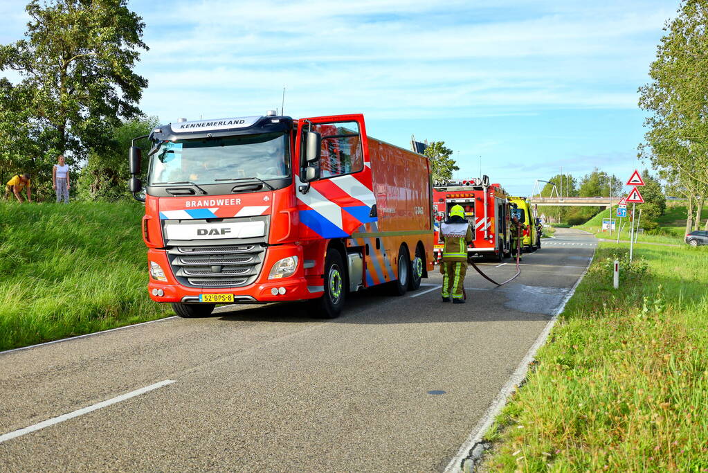 Pleziervaart in vlammen op