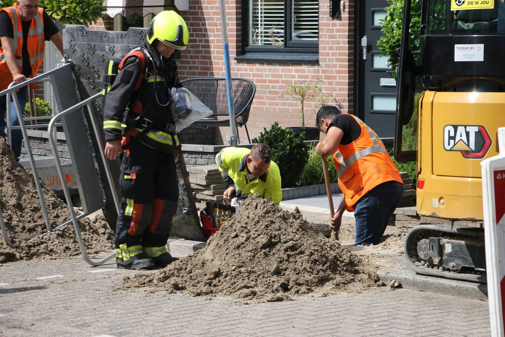 Gaslekkage door aanleg van glasvezel