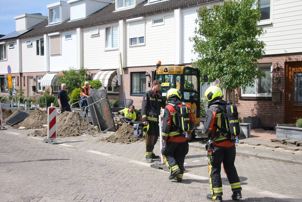 Gaslekkage door aanleg van glasvezel