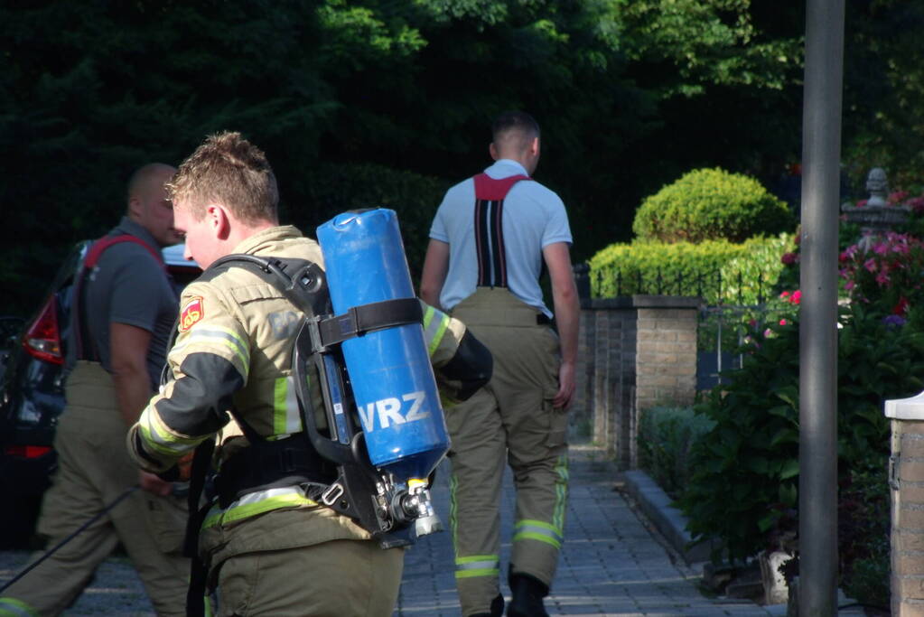 Brand in keuken van bungalow