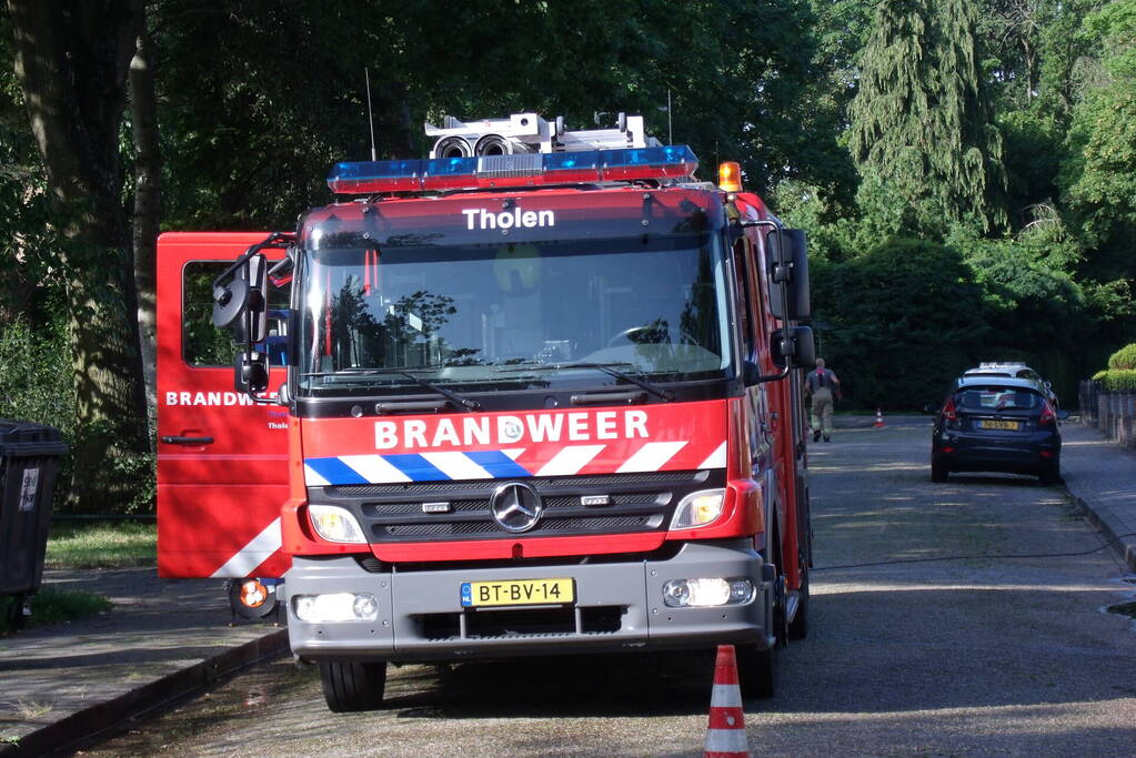 Brand in keuken van bungalow