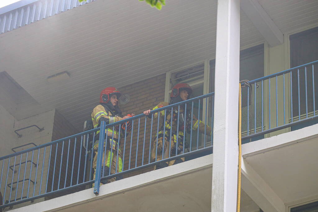 Brand op vierde verdieping van appartementencomplex