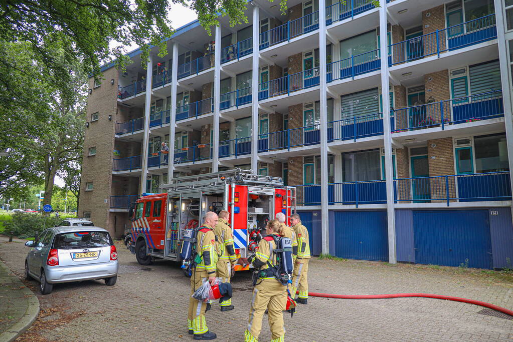 Brand op vierde verdieping van appartementencomplex