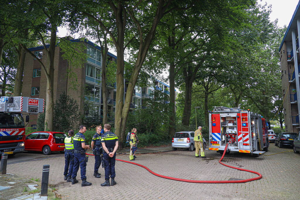 Brand op vierde verdieping van appartementencomplex