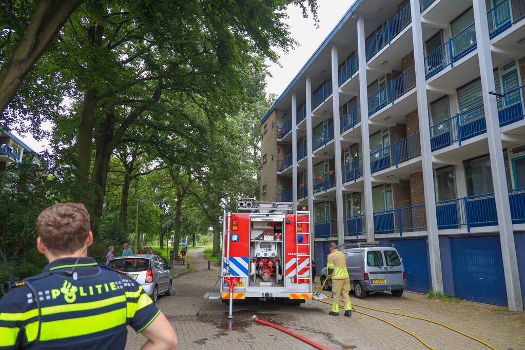 Brand op vierde verdieping van appartementencomplex