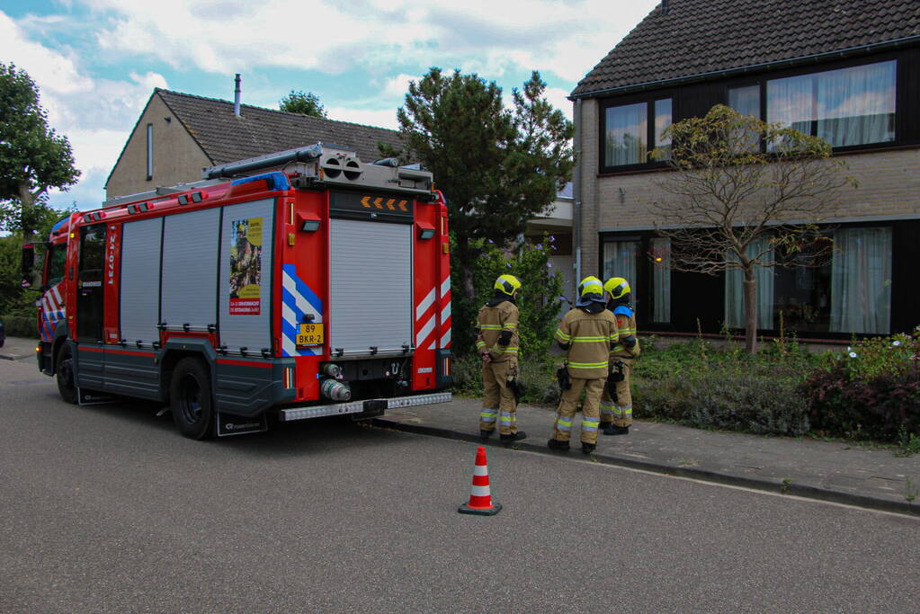 Brandweer ingezet voor gaslekkage in woning