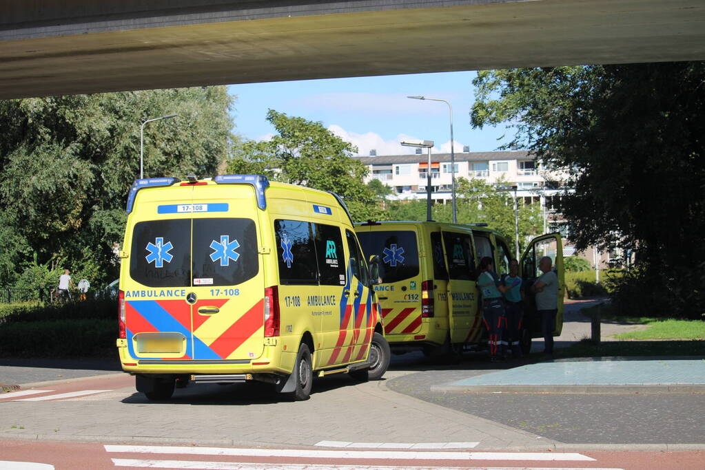 Scooterrijder gewond bij botsing