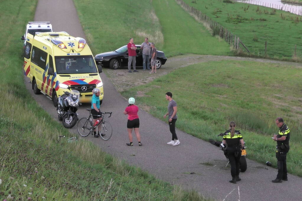 Motorrijder komt ten val