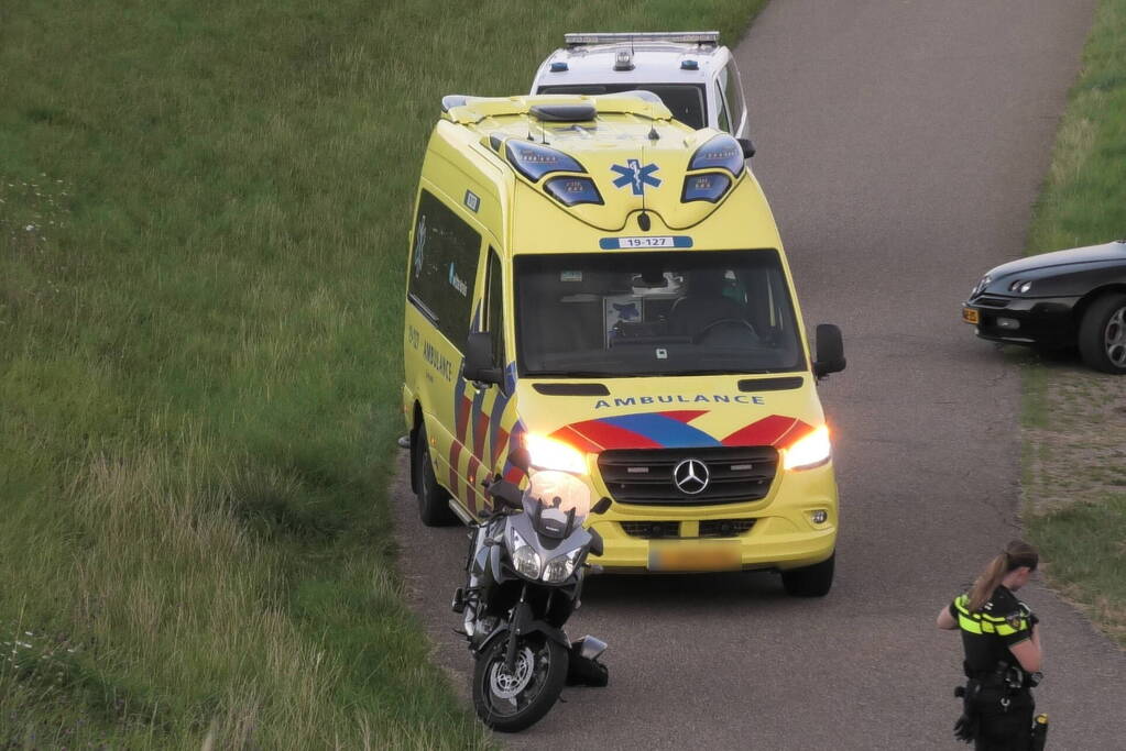 Motorrijder komt ten val